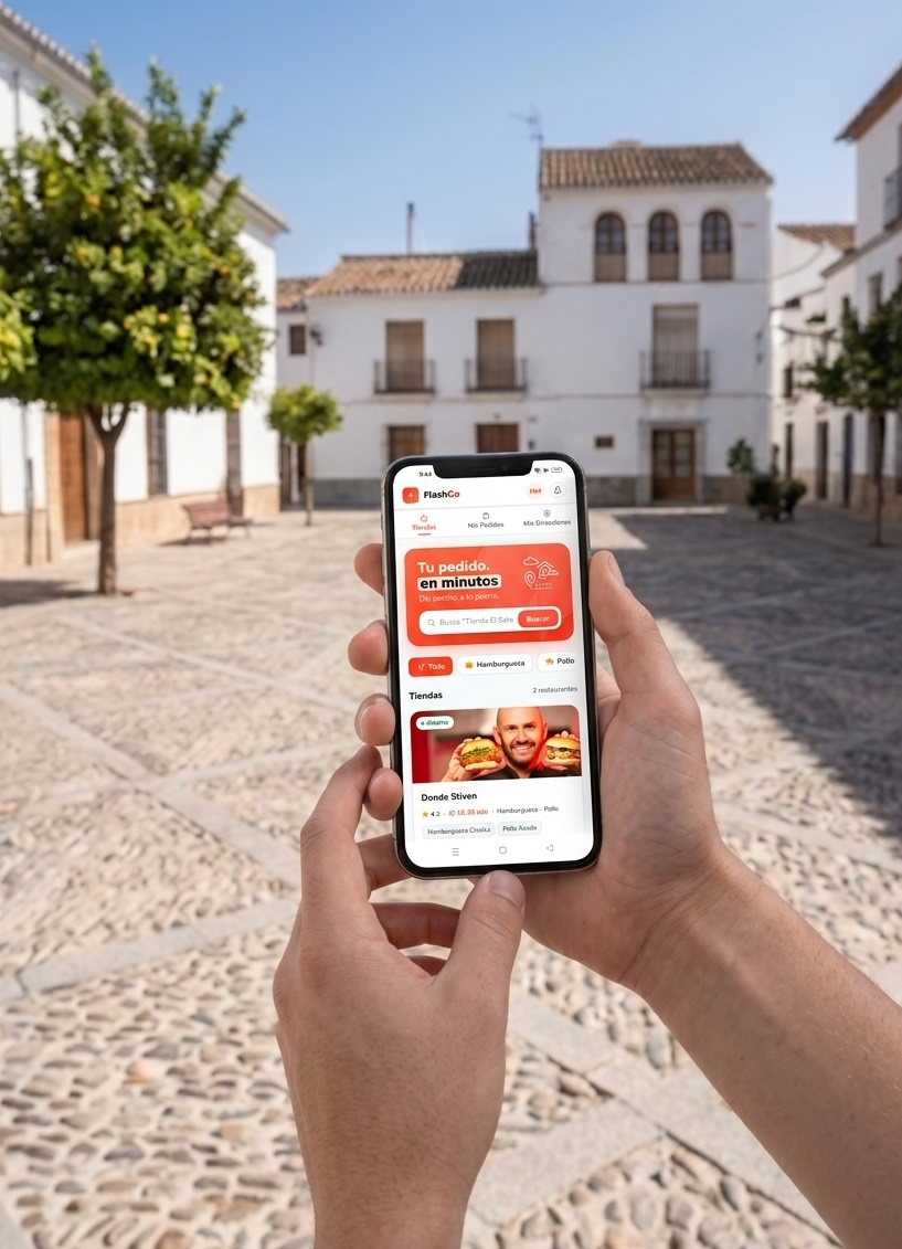 Cliente pidiendo domicilio en su pueblo